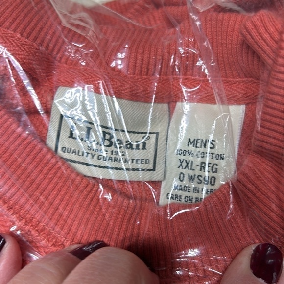 LLBean pullovers long sleeve size XXL- reg mens made in Peru round neck NWT - Picture 8 of 13